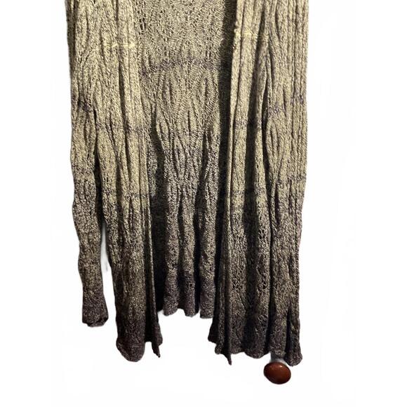 ZoZo Women's Silk/ Cotton Blend Open Knit Cardigan - XL Boho - Picture 3 of 11